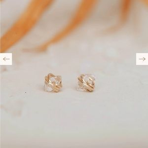 Diamond stud earrings